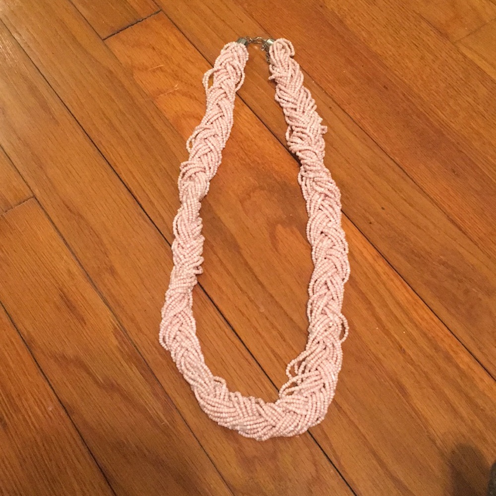 Pink beaded necklace